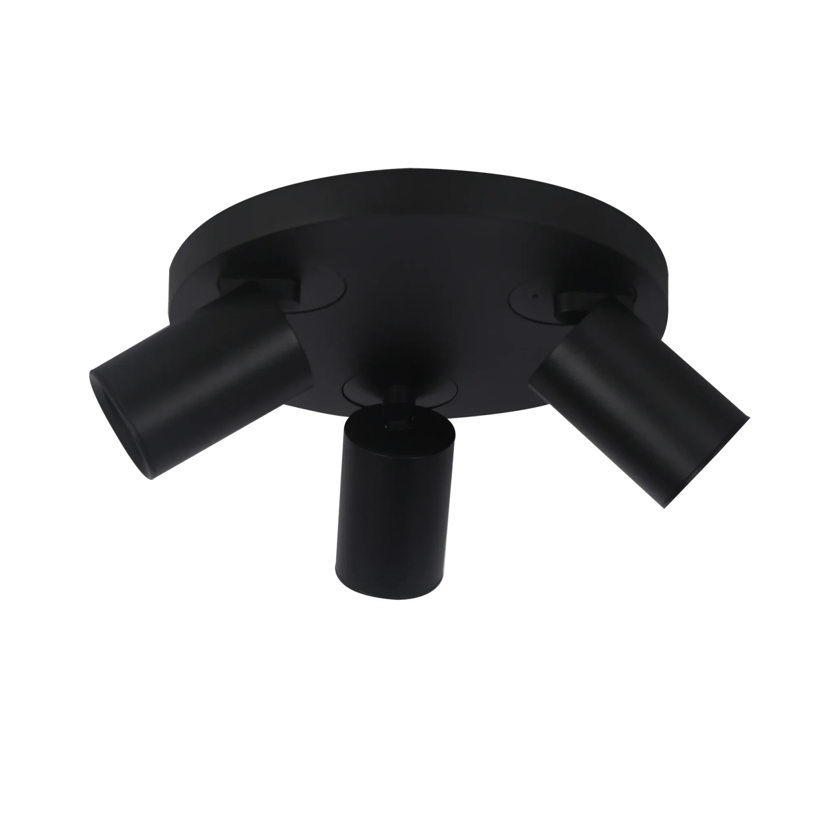 Plafondspot NOVA3 R, 3-Lichts, IP20, Zwart