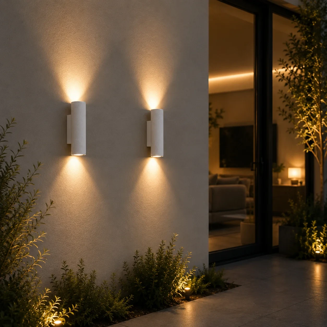 Wandlamp WALO GRID, Wit, IP20