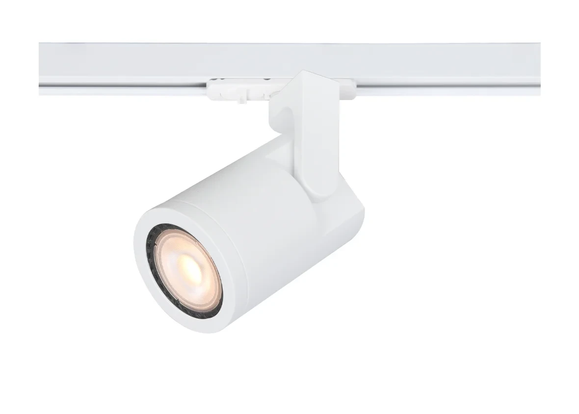 1-Fase LED Railspot, GU10, IP20, Ø60x90 mm, Wit