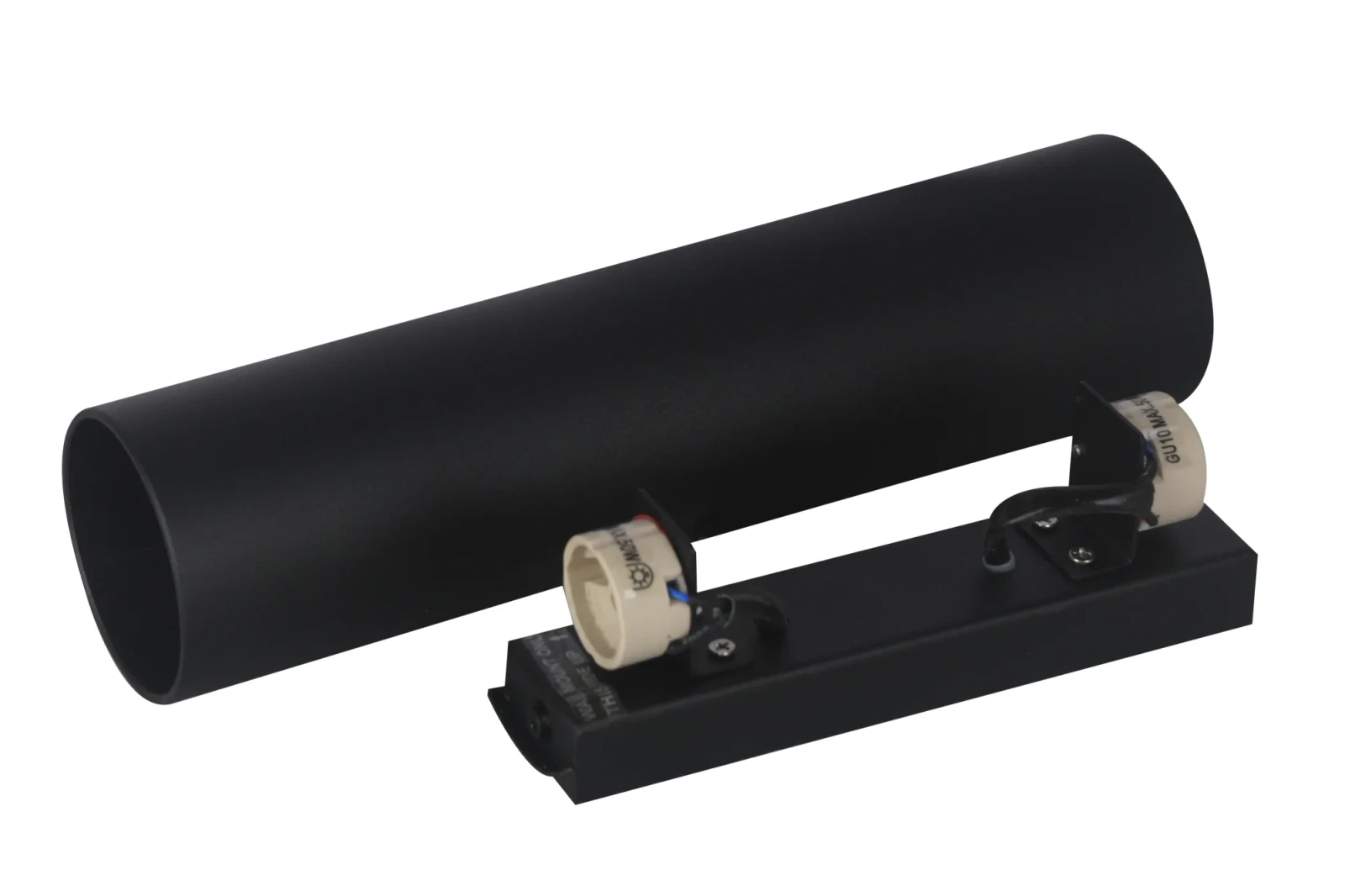 Wandlamp BIGO, GU10, IP20, Ø65x255 mm, Zwart