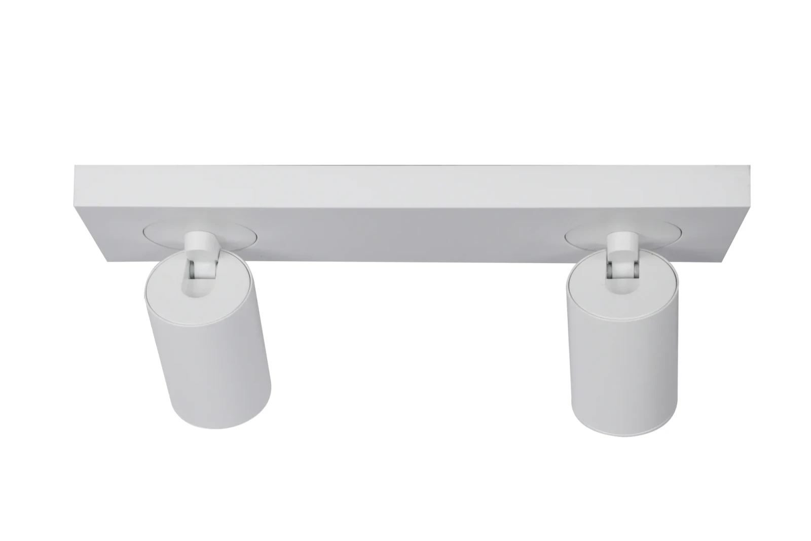 Plafondspot NOVA2 S, Rechthoekig, 2-Lichts, Kantelbaar, GU10, Wit