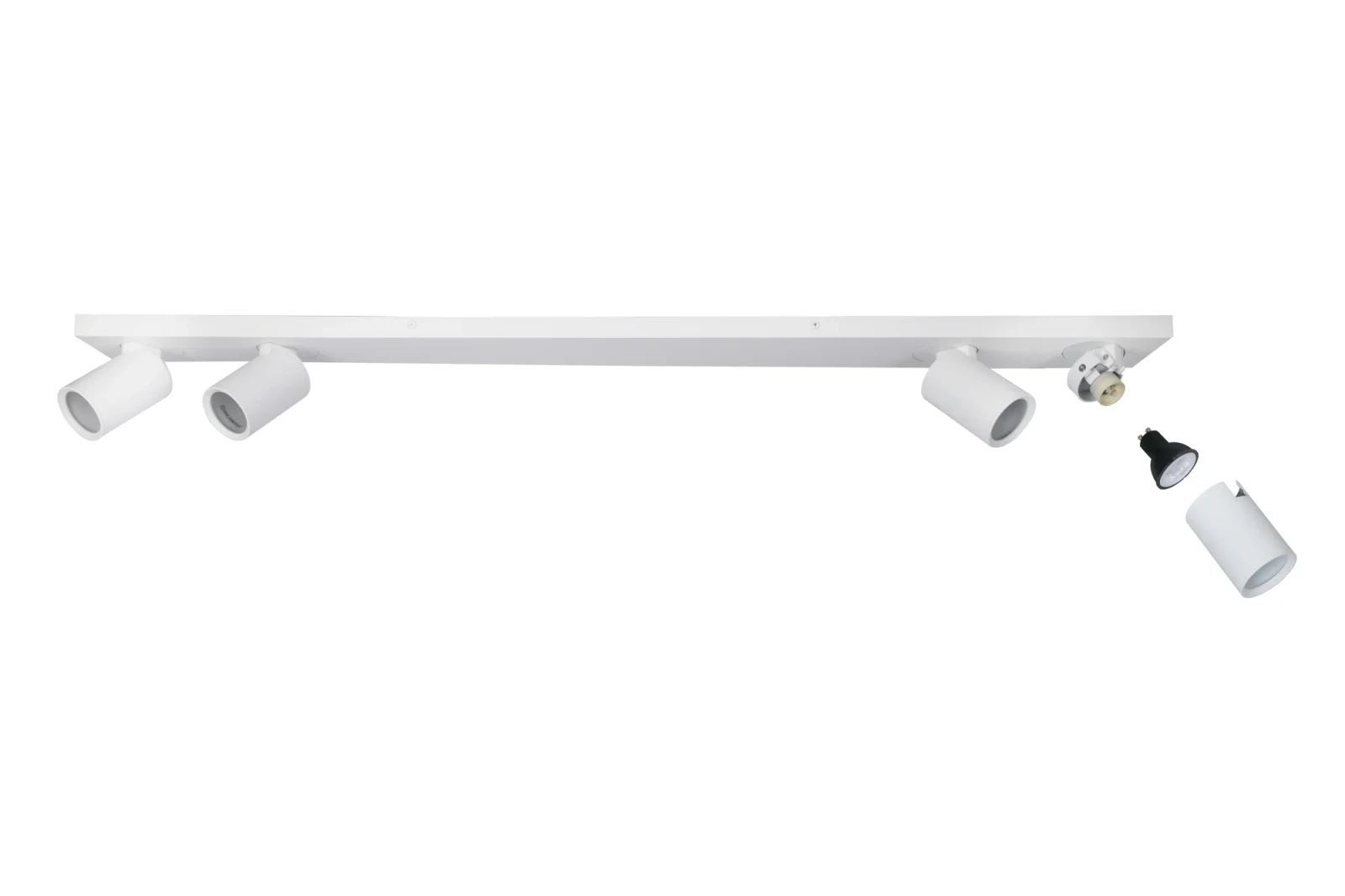 Plafondspot NOVA4 L, Rechthoekig, 4-Lichts, GU10, IP20, Wit