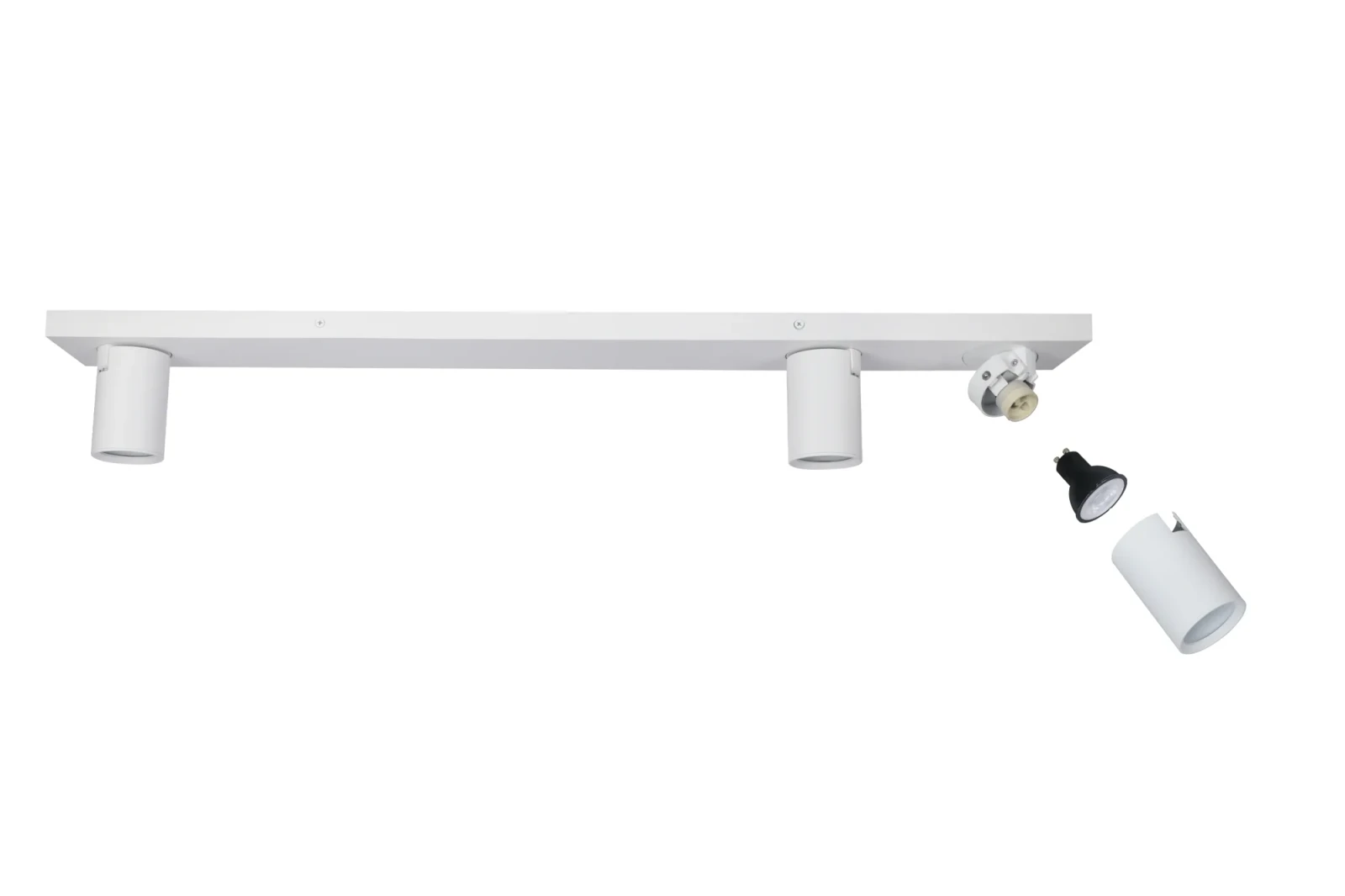 Plafondspot NOVA3 L, Rechthoekig, 3-Lichts, GU10, IP20, Wit