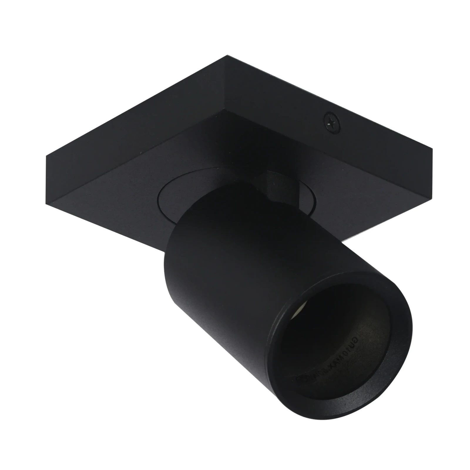 Plafondspot NOVAS, Vierkant, GU10, IP20, Zwart