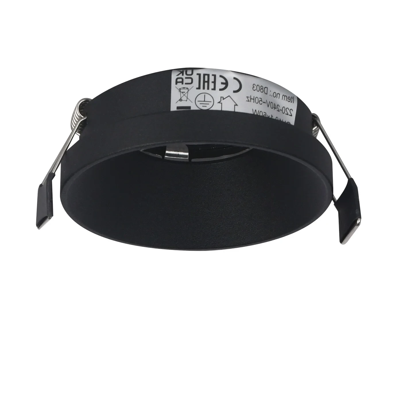GU10 Inbouwspot Armatuur DAZZLE, IP20, Zwart