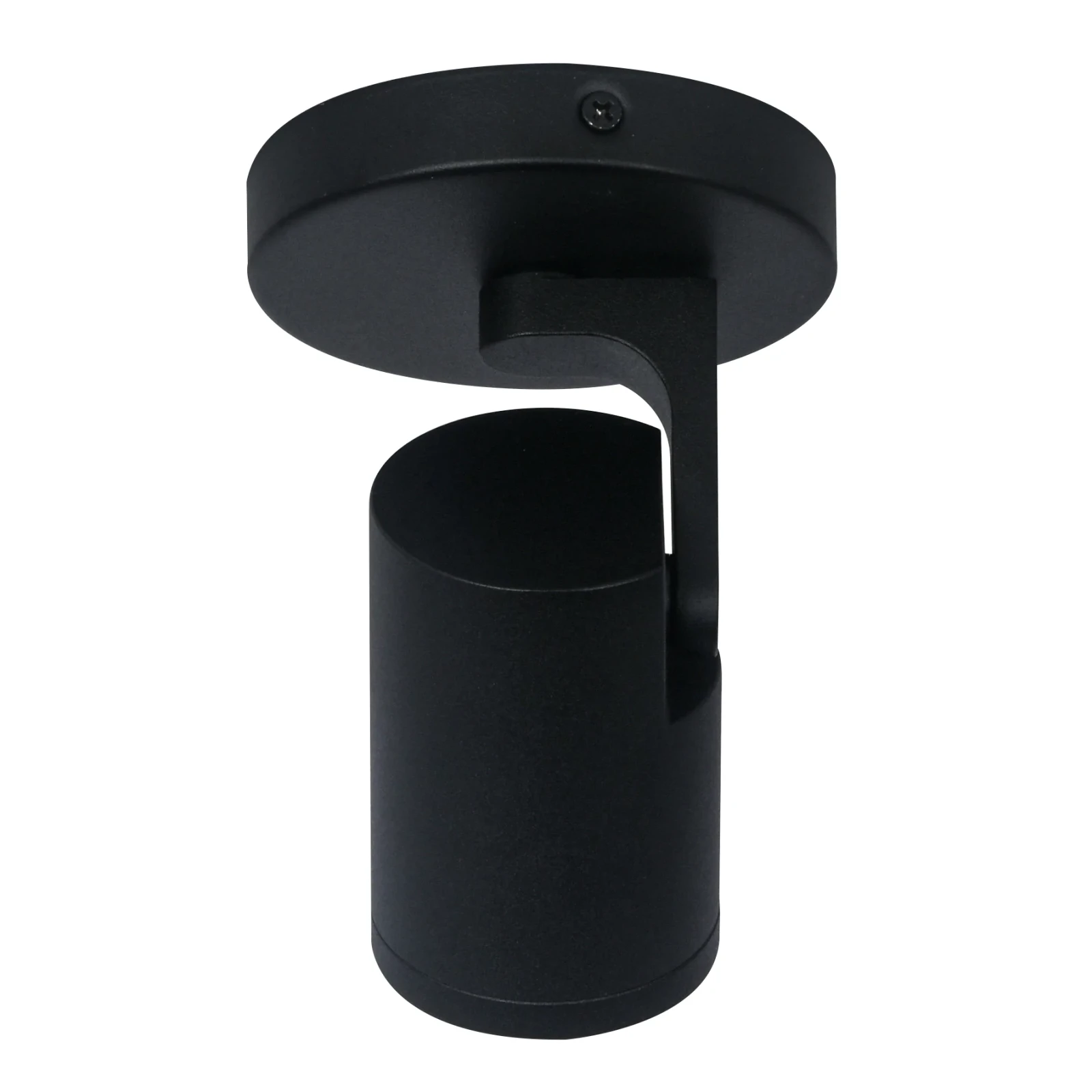 Plafondspot SOLO, Rond, Kantelbaar, GU10, IP20, Zwart