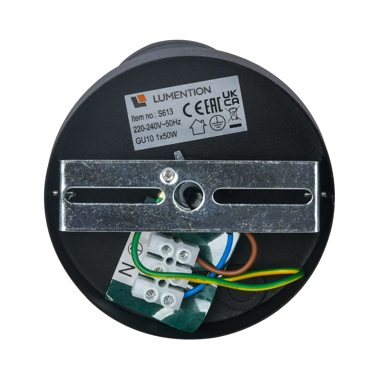 Plafondspot SOLO, Rond, Kantelbaar, GU10, IP20, Zwart