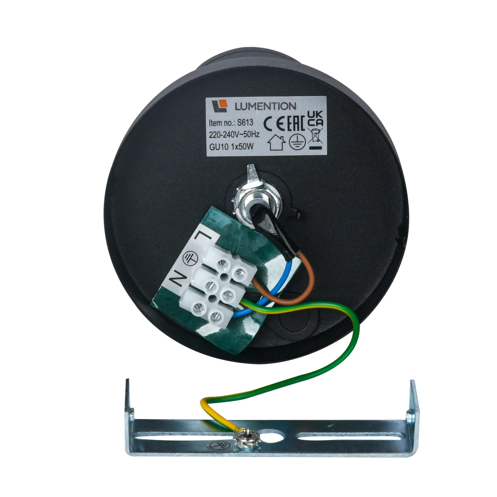 Plafondspot SOLO, Rond, Kantelbaar, GU10, IP20, Zwart