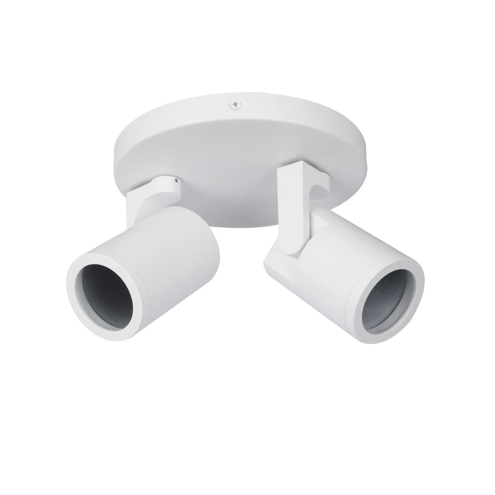 Plafondspot SOLO2, Rond, 2-Lichts, Kantelbaar, GU10, IP20, Wit