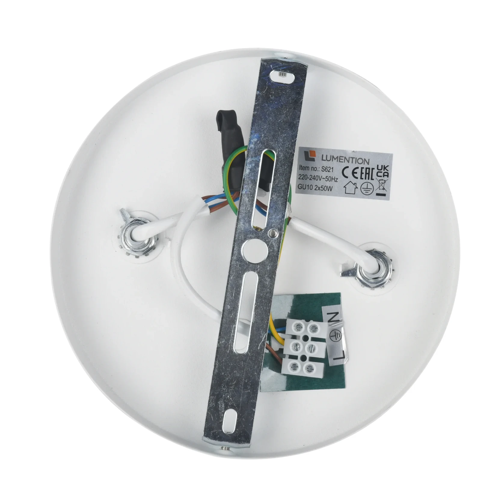 Plafondspot SOLO2, Rond, 2-Lichts, Kantelbaar, GU10, IP20, Wit