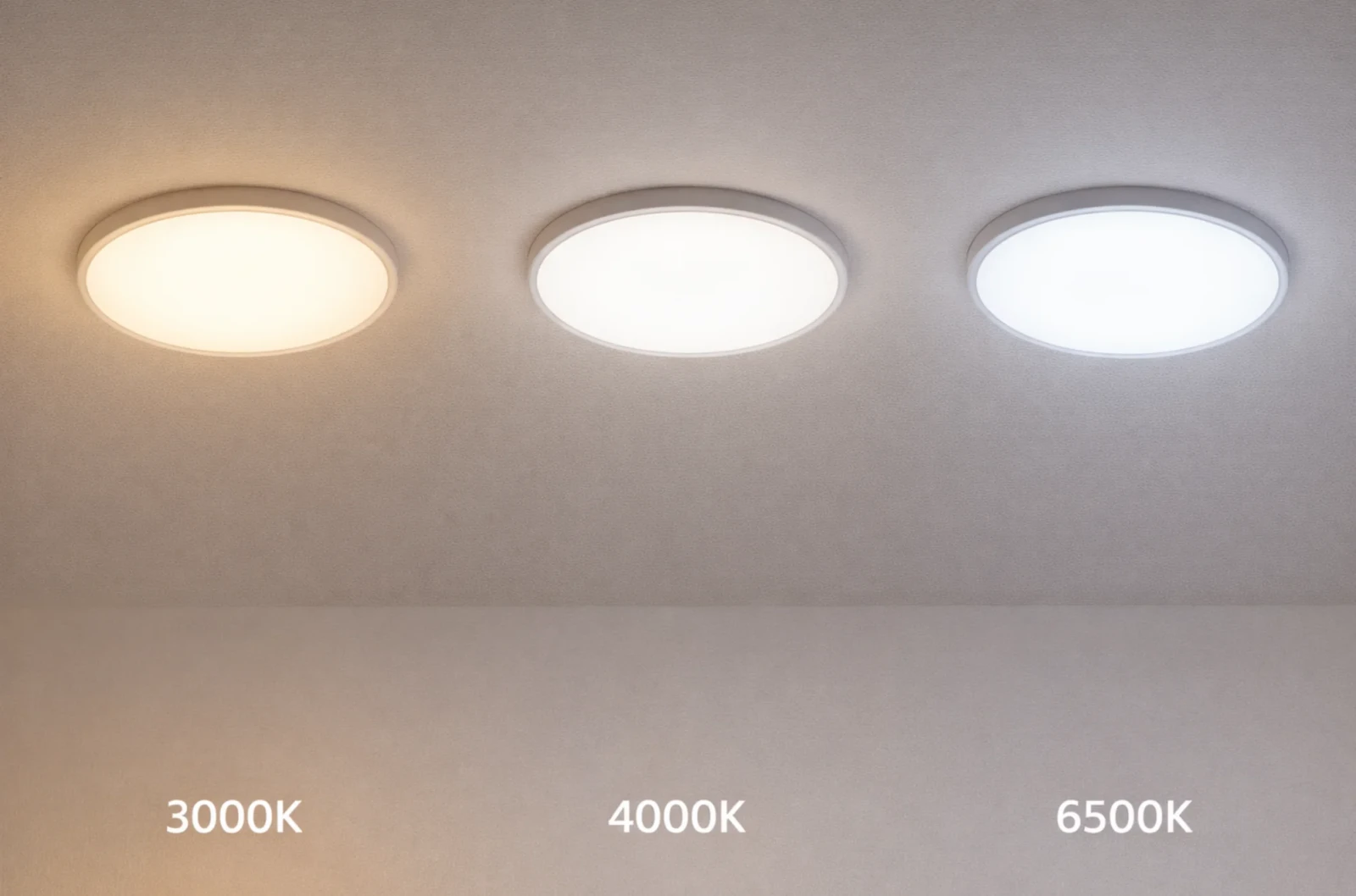 LED Plafondlamp, 22W, 1980 lumen, Ø29 cm, CCT 3000K-4000K-6500K, IP54, Wit