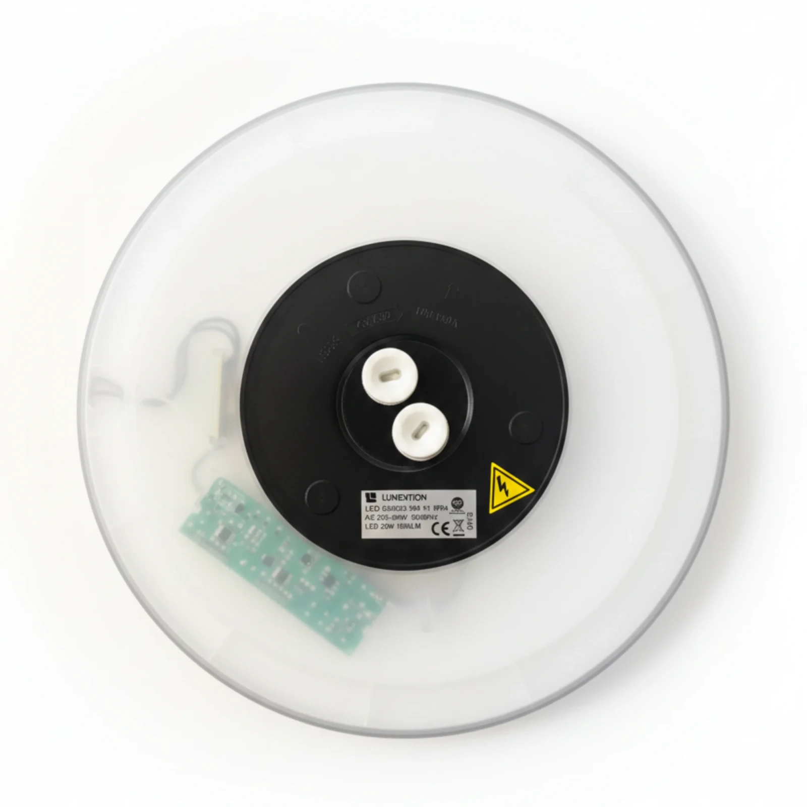 LED Plafondlamp, 22W, 1980 lumen, Ø29 cm, CCT 3000K-4000K-6500K, IP54, Zwart