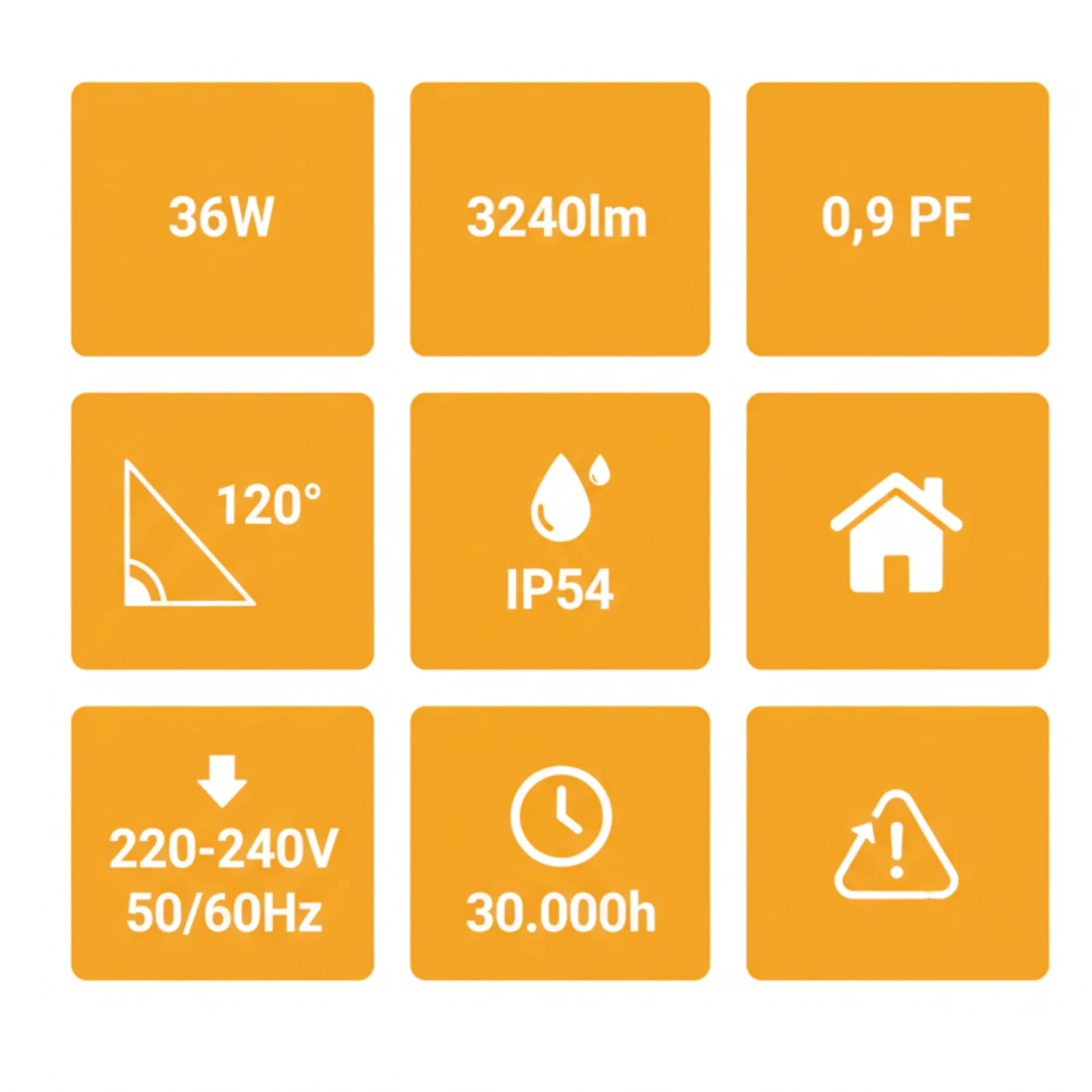 LED Plafondlamp, 36W, Ø40 cm, CCT 3000K-4000K-6500K, IP54, Zwart