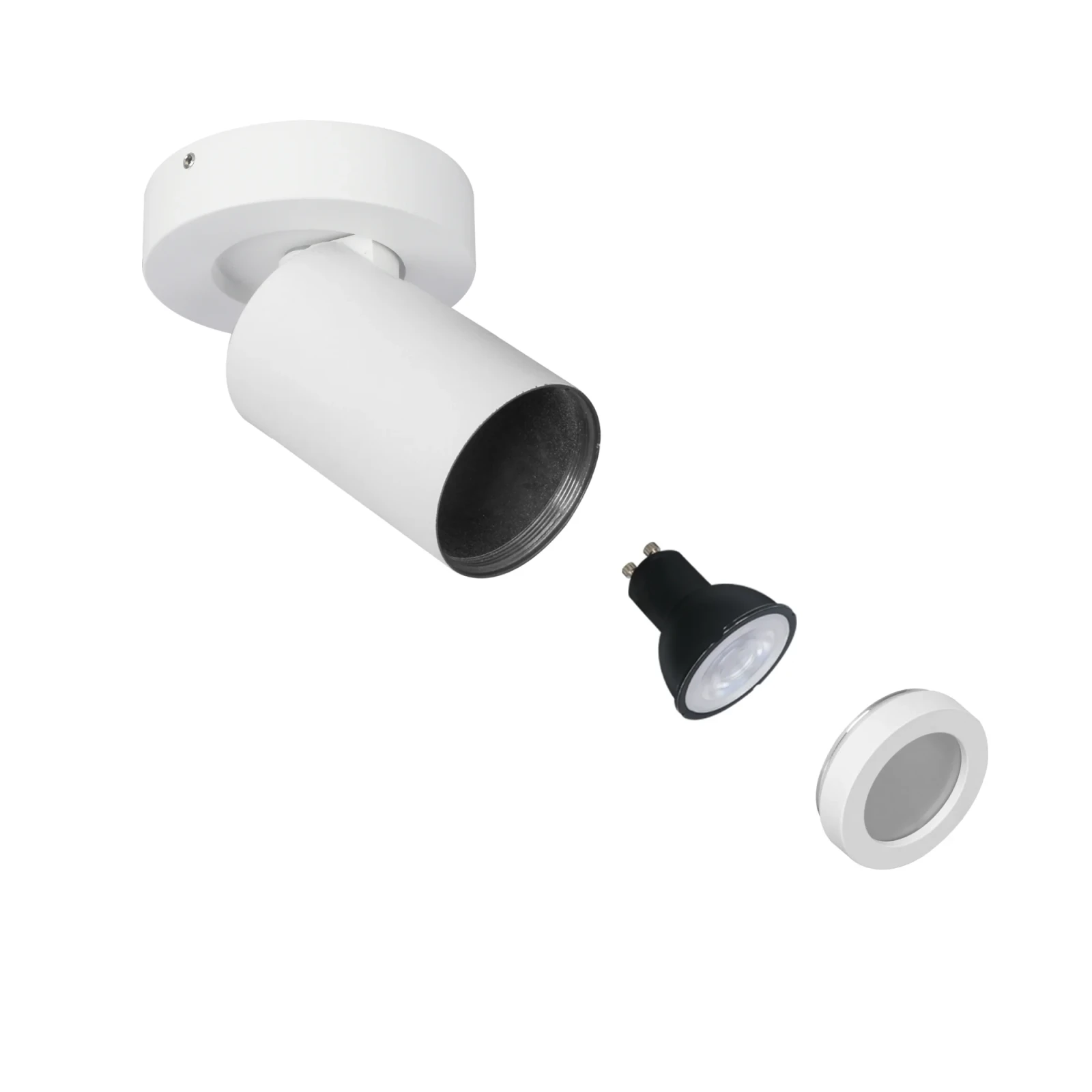 Opbouwspot NOVA IP, GU10, IP44, Wit