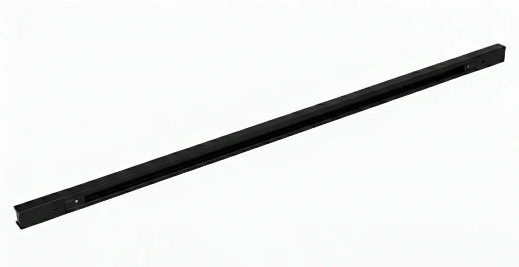 1-fase spanningsrail, 1000mm, Zwart
