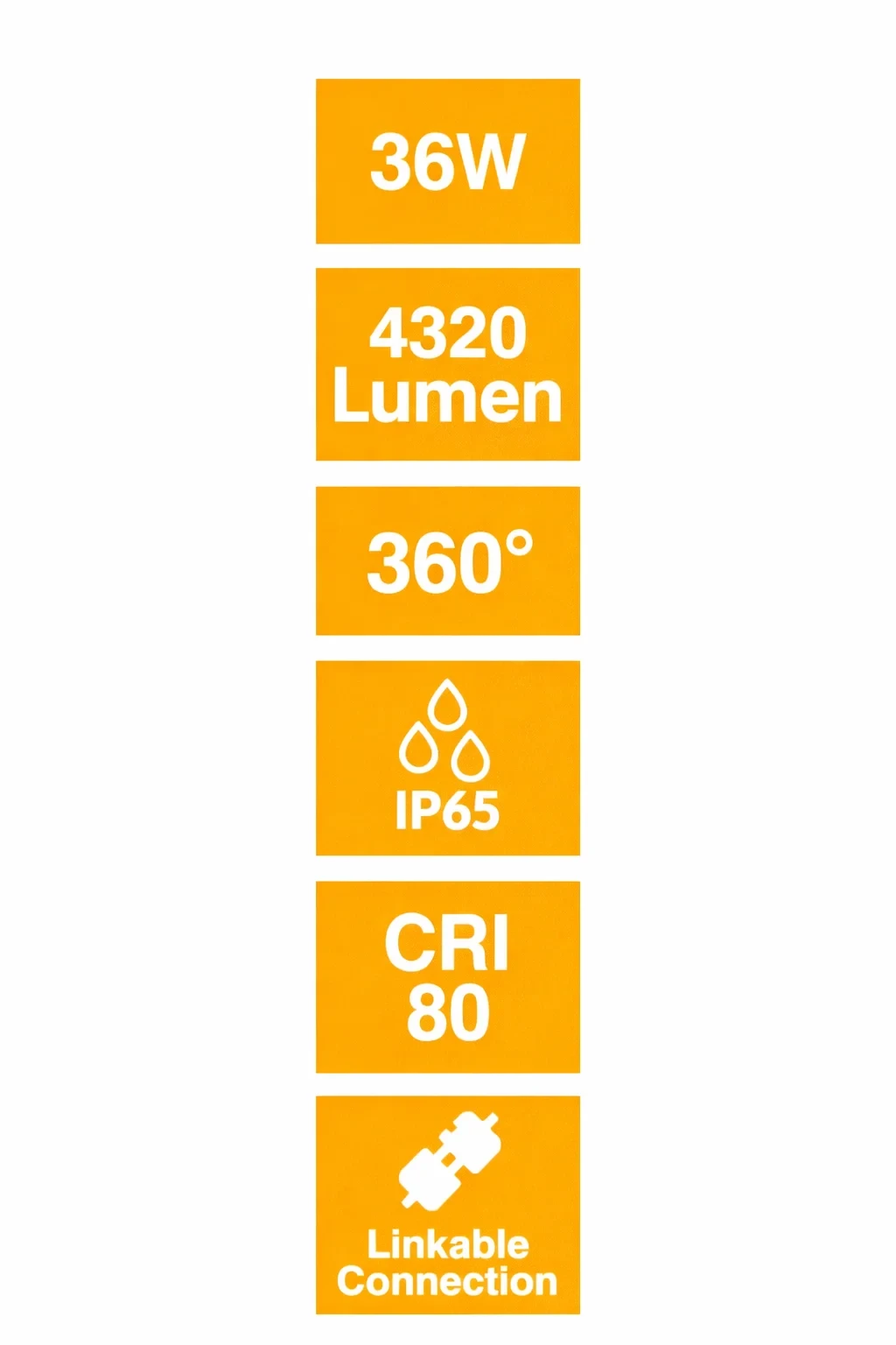 LED Armatuur, 36W, 120 cm, CCT, IP65, Koppelbaar