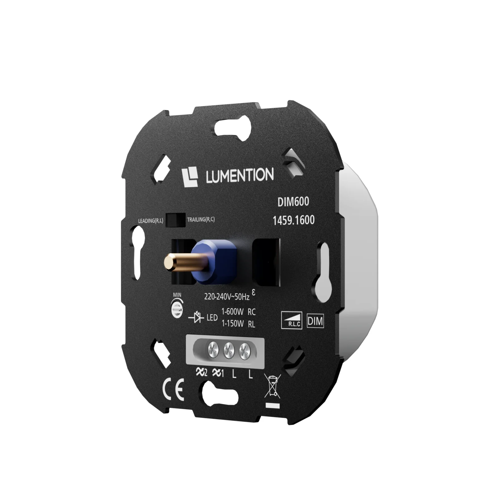 LED Dimmer, 1–600W, 220–240V, Fase Aan- & Afsnijding