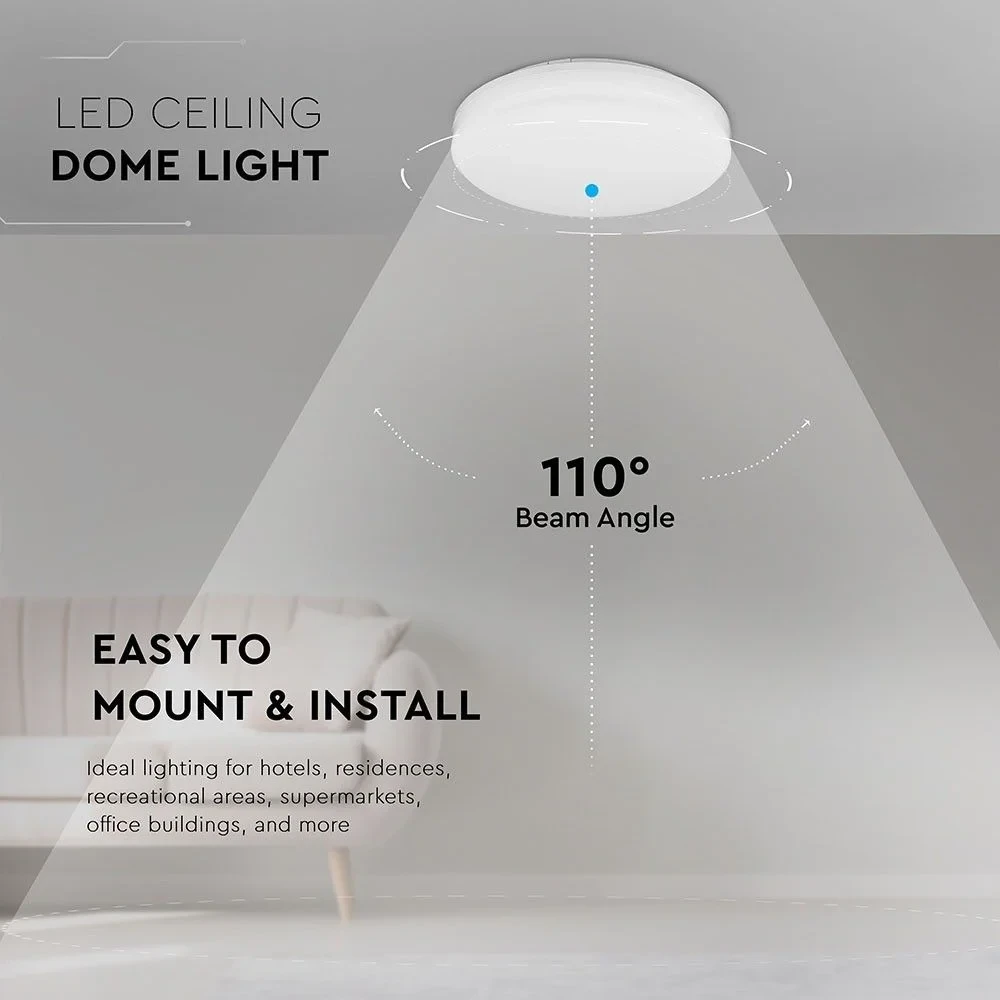 LED Plafondlamp, 3000K, Rond