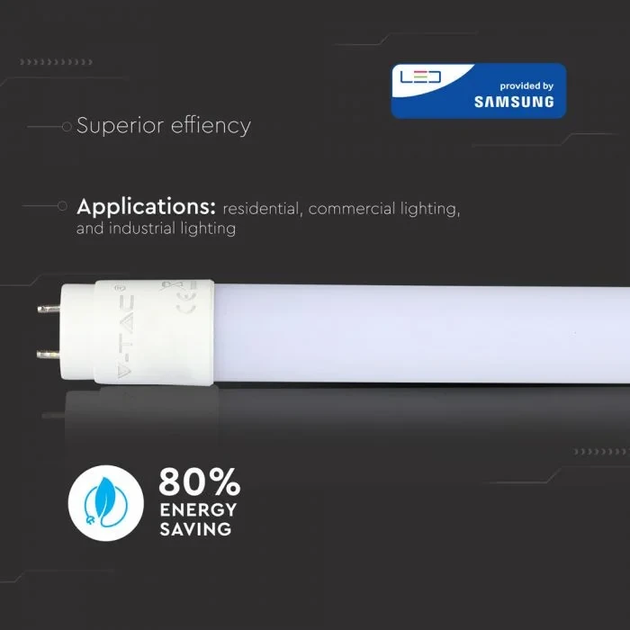 LED TL Buis, 22W, T8, Plastic, 150cm, 3000K Warm Wit, G13 Fitting