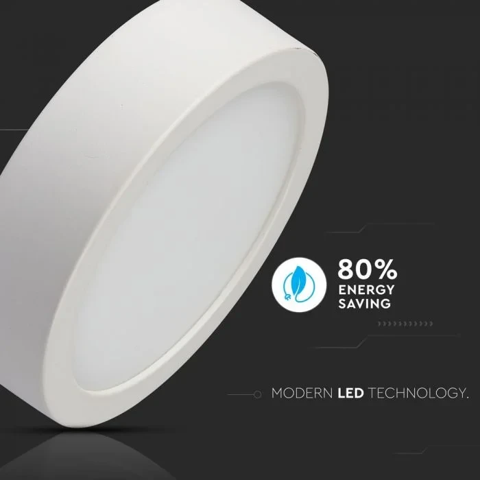 LED Opbouw Paneel, 6W, Rond, 4000K Neutraal Wit