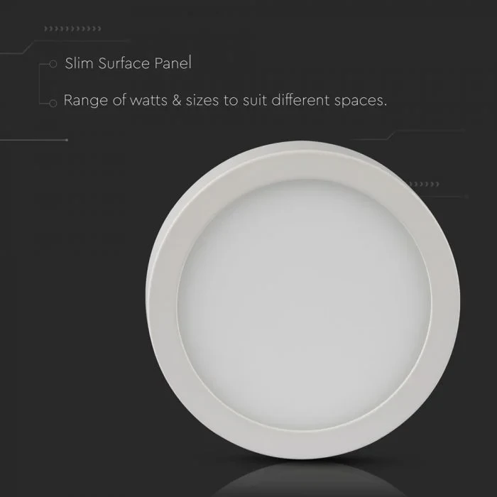 LED Opbouw Paneel, 6W, Rond, 4000K Neutraal Wit