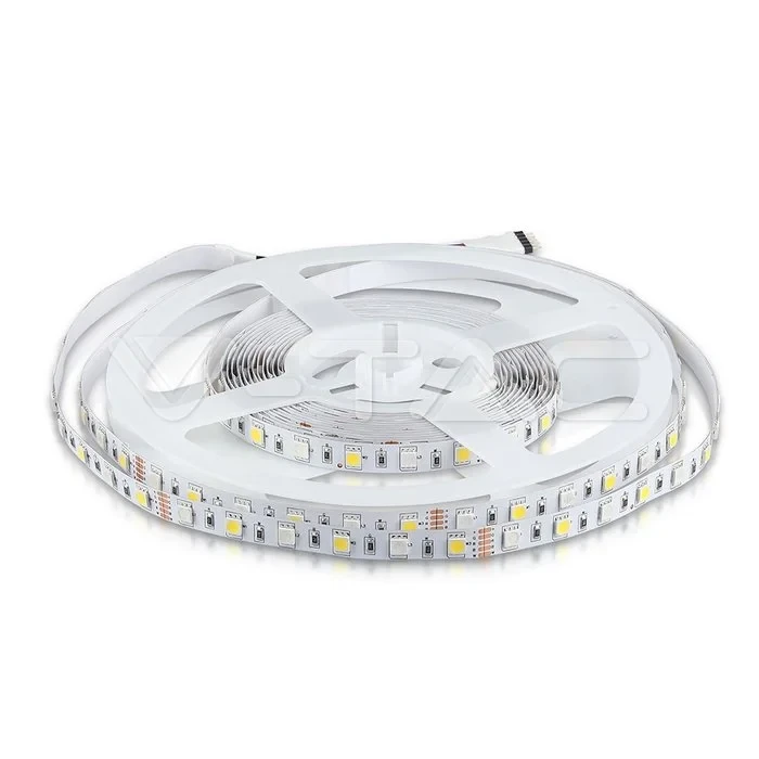 LED Strip 5 meter, 10.8W/m, 6400K Helder wit, IP20, 12V