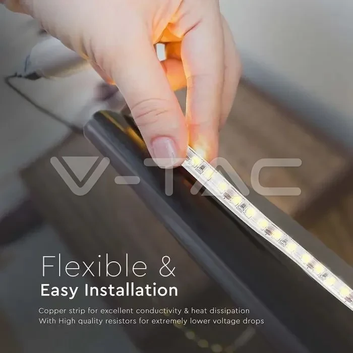LED Strip 5 meter, 3000K Warm Wit, IP65, 12V
