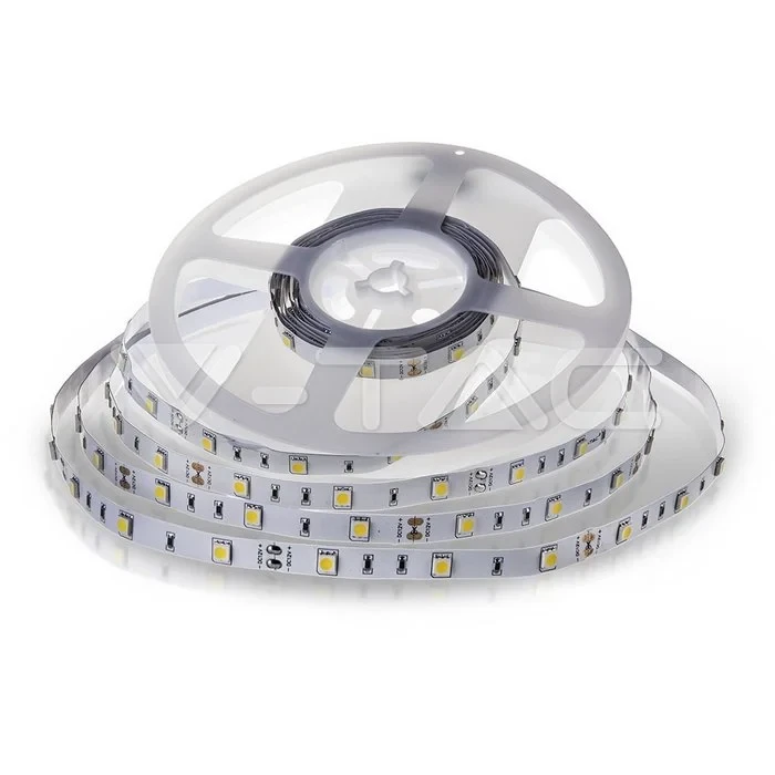 LED Strip 5 meter, 6400K Helder wit, IP20, 12V