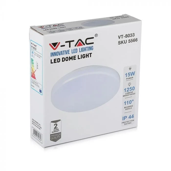 LED Plafondlicht, 15W, Samsung Chip, 3000K, Rond