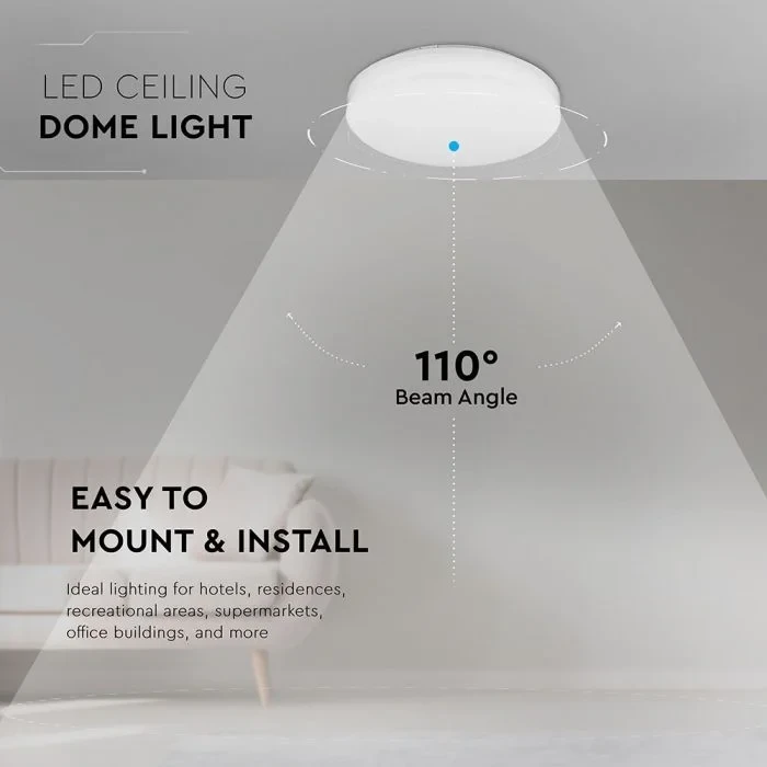 LED Plafondlicht, 15W, Samsung Chip, 3000K, Rond