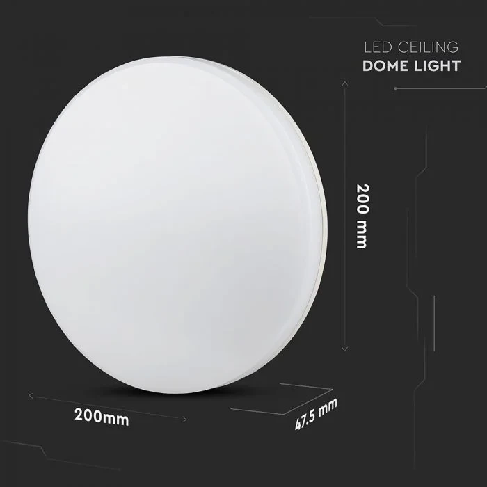 LED Plafondlicht, 15W, Samsung Chip, 3000K, Rond