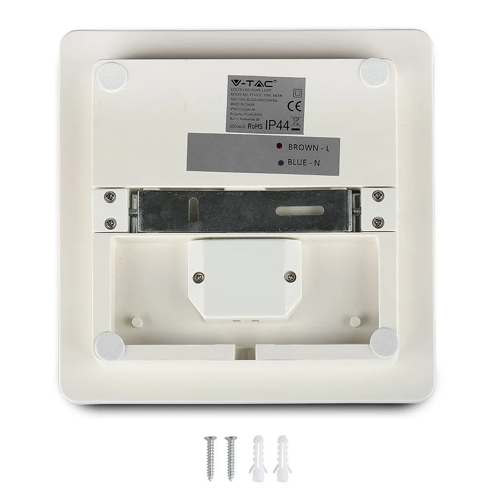 LED Plafondlamp, 25W, 3000K, Vierkant