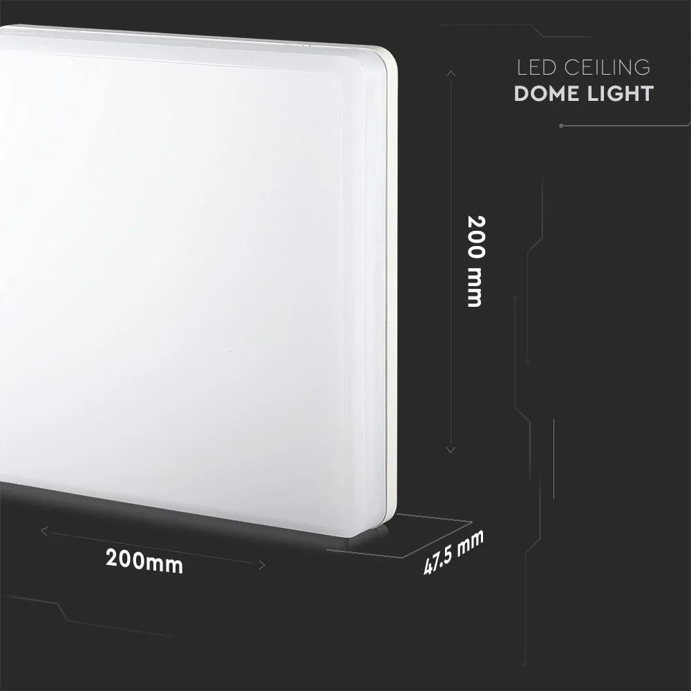 LED Plafondlamp, 15W, Samsung Chip, 4000K, Vierkant