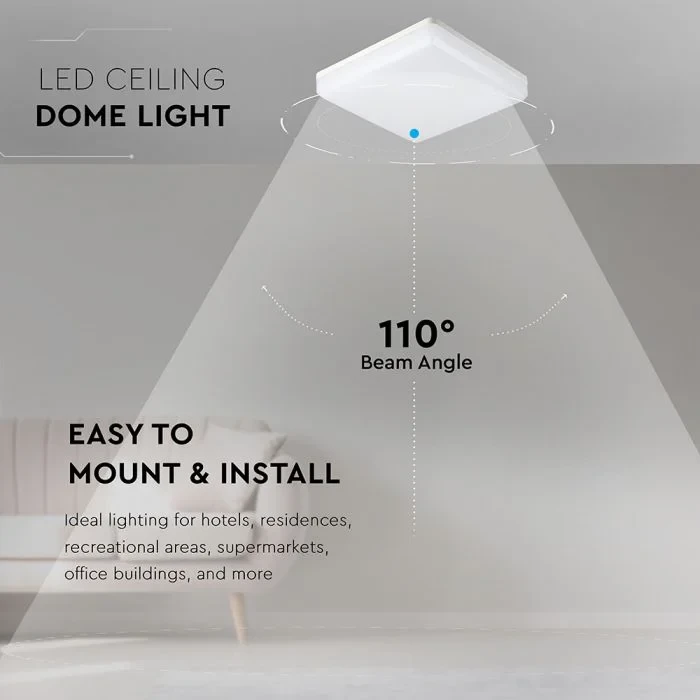 LED Plafondverlichting, 25W, Samsung Chip, 3000K, Vierkant