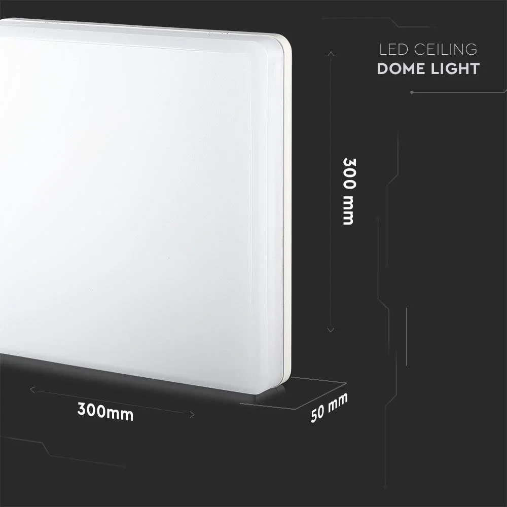 LED Plafondverlichting, 25W, Samsung Chip, 4000K, Vierkant