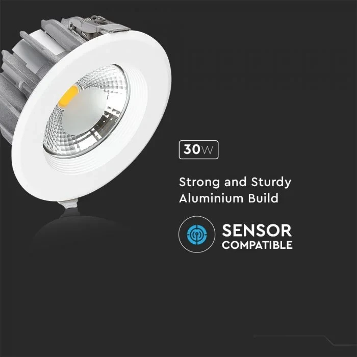 LED Downlight, 20W, 6400K, Rond