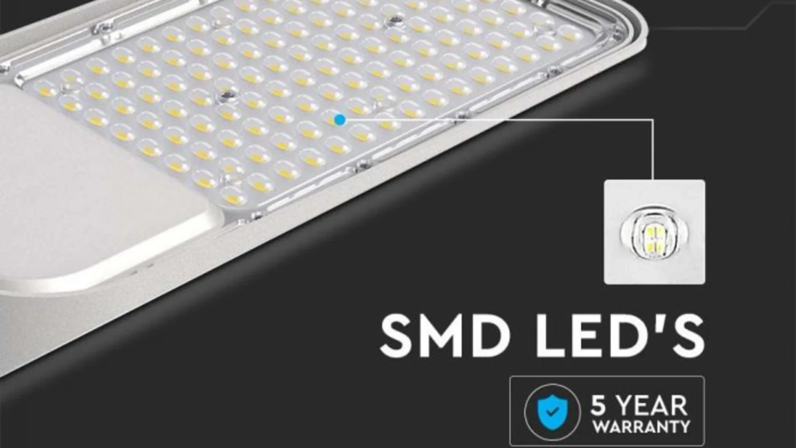LED Straatlamp, Fotocel Sensor, 30W, Samsung Chip, Adapter, 4000K