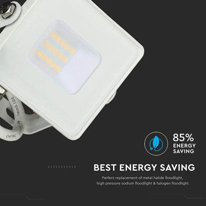 LED Breedstraler, SMD, 10W, Samsung Chip, 3000K, Wit