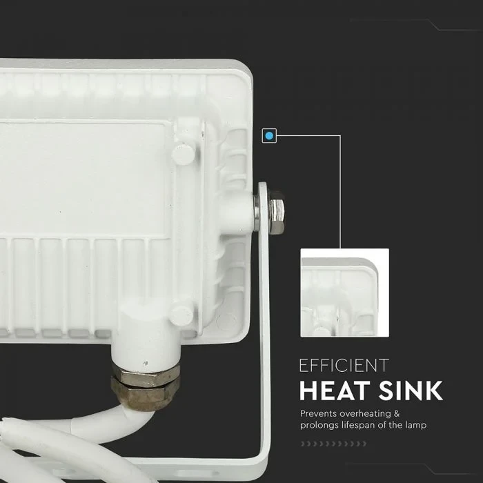 LED Breedstraler, 10W, Samsung Chip, 6400K, Wit