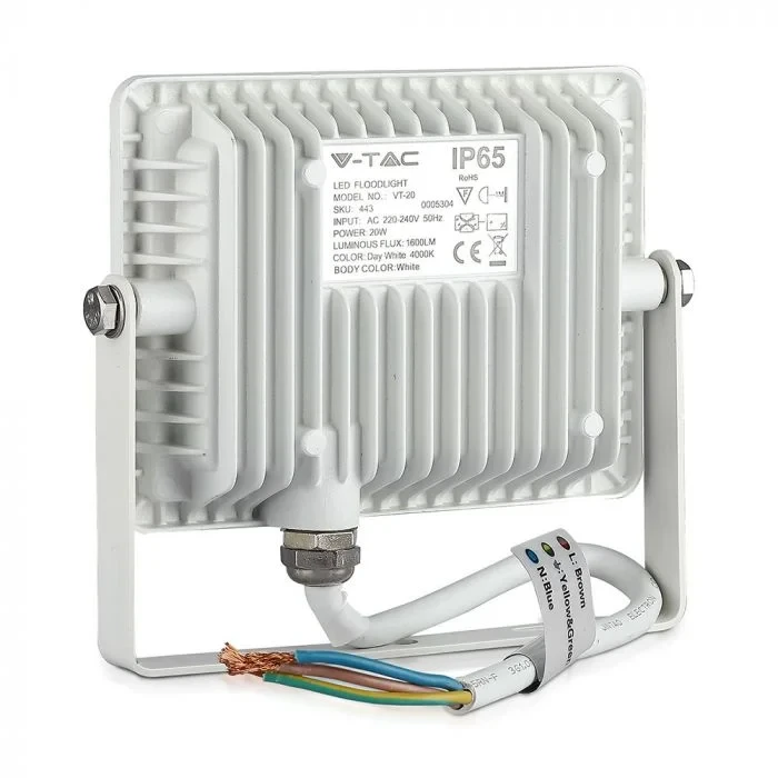 LED Breedstraler, SMD, 20W, Samsung Chip, 6400K, Wit