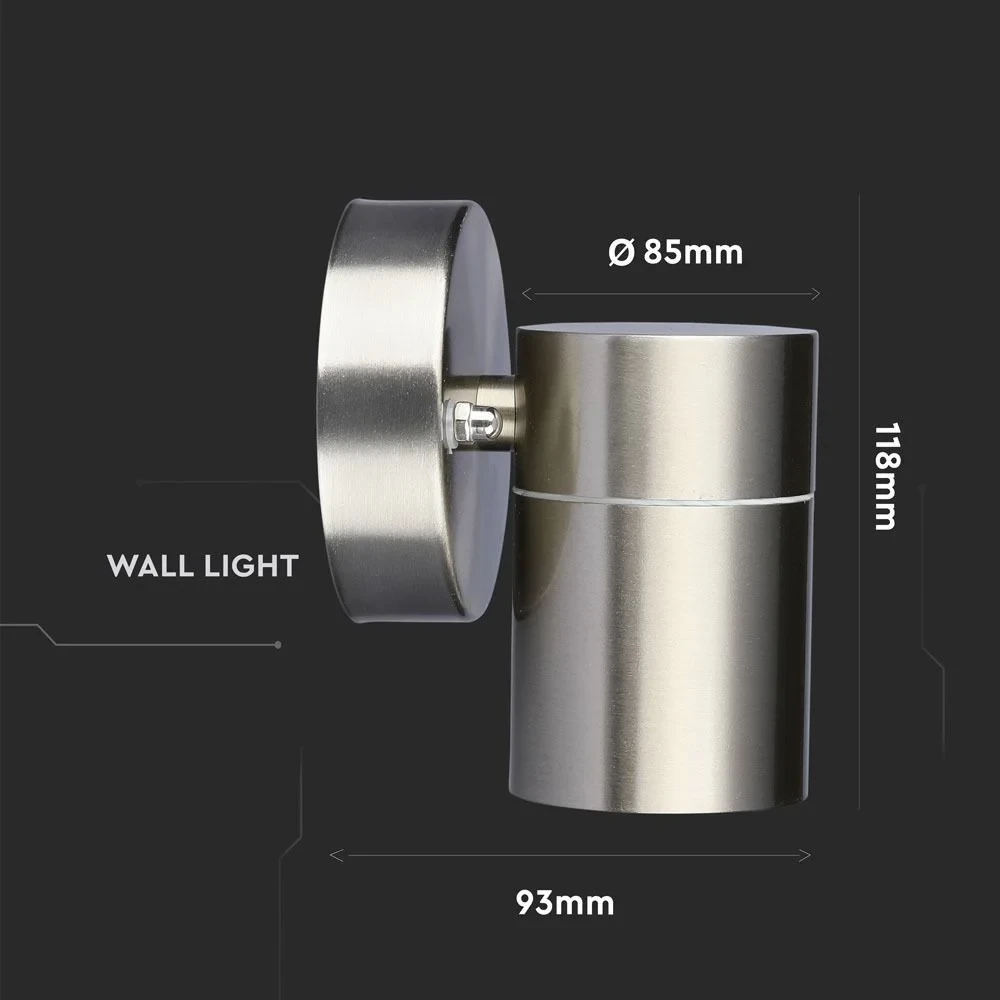 LED Wandlamp, GU10, Stalen Behuizing, 2-Weg, IP44