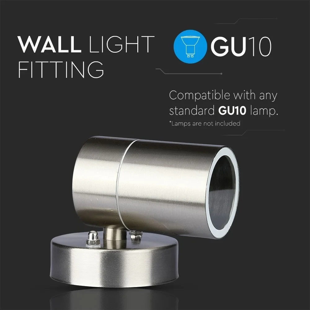 LED Wandlamp, GU10, Stalen Behuizing, 2-Weg, IP44