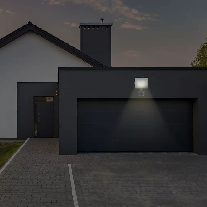 LED Breedstraler, 50W, SMD, PIR Sensor, Samsung LED Chip, 6400K, Witte Behuizing