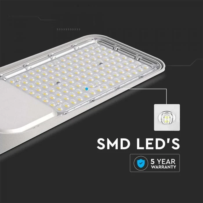 LED Straatlamp met Fotocelsensor, 100W, Samsung LED Chip, Adapter, 4000K