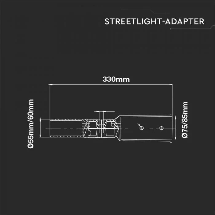 Straatlamp adapter