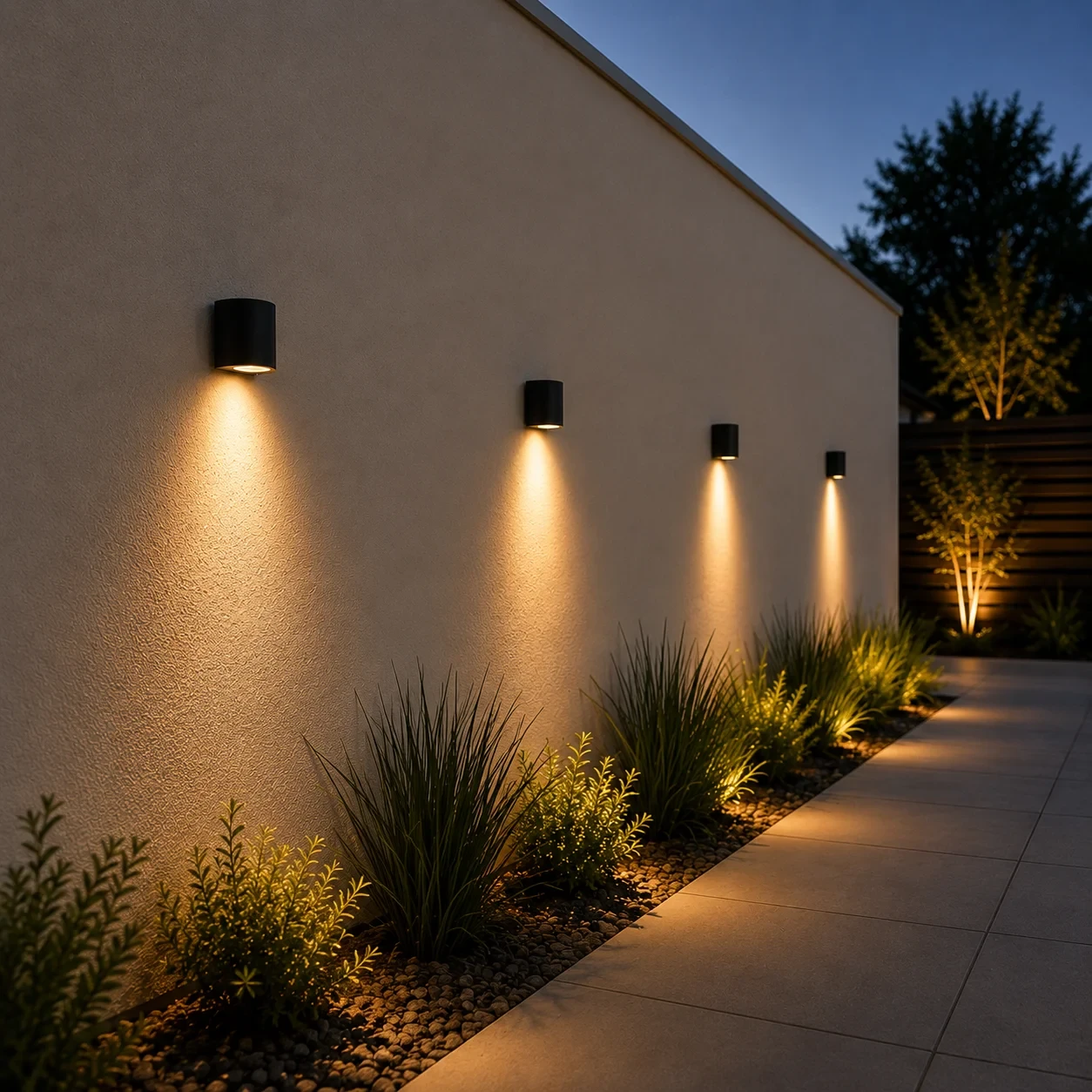 LED Wandlamp Buiten, GU10, Zwart, IP44