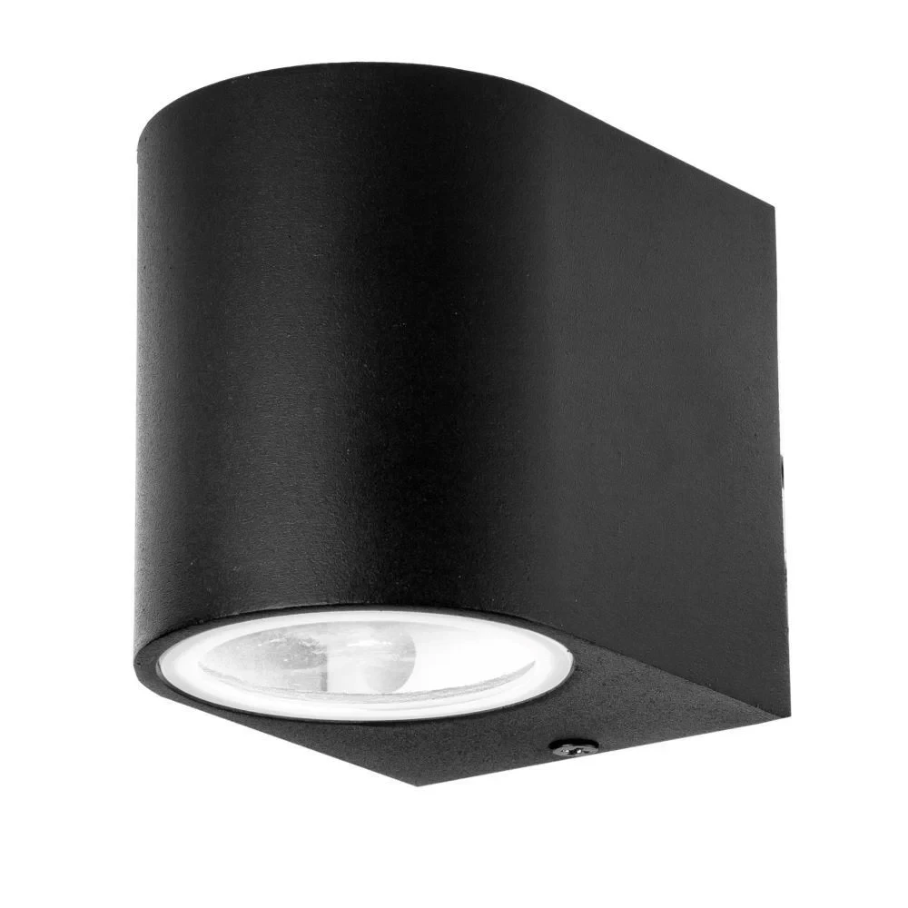 LED Wandlamp Buiten, GU10, Zwart, IP44
