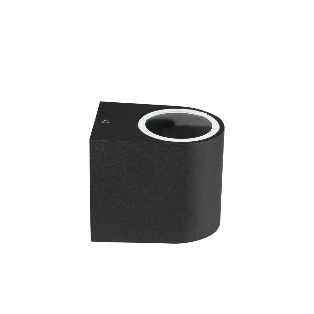 LED Wandlamp Buiten, GU10, Zwart, IP44