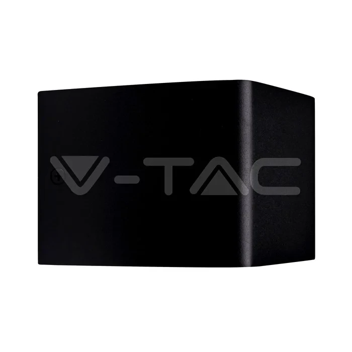 LED Wandlamp, 5W, Vierkant, Zwart, 3000K Warm Wit
