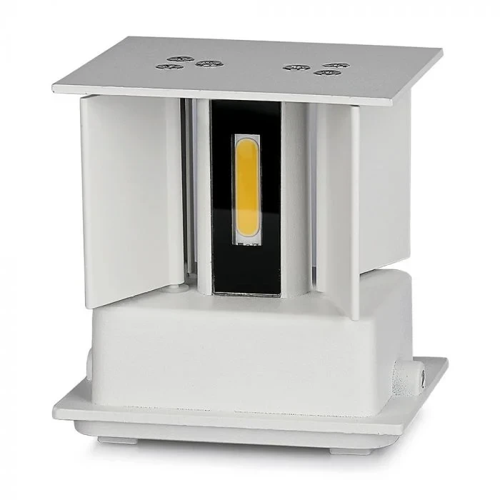 LED Wandlamp, 5W, Vierkant, Wit, 3000K Warm Wit